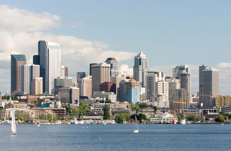 Waterfront view Seattle downtown